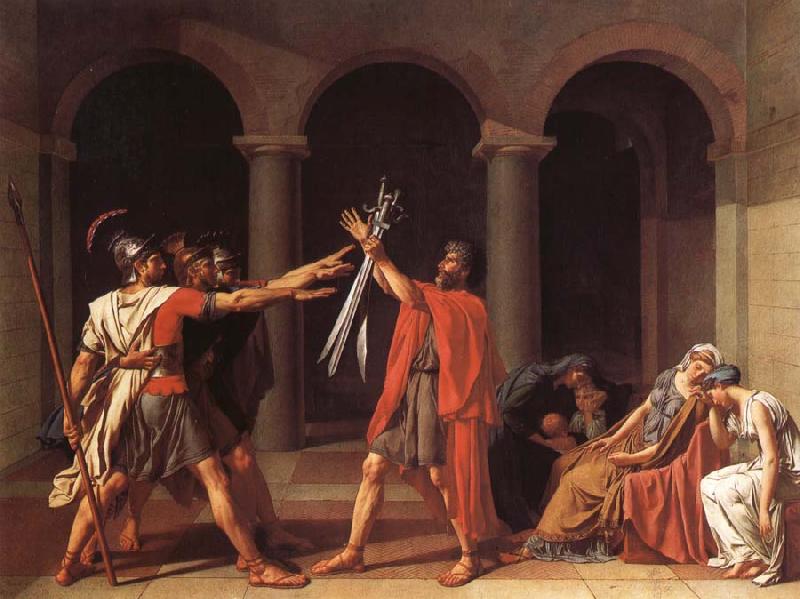 Jacques-Louis David The oath of the Horatii France oil painting art
